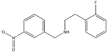 [2-(2-fluorophenyl)ethyl][(3-nitrophenyl)methyl]amine 结构式