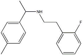 [2-(2-fluorophenyl)ethyl][1-(4-methylphenyl)ethyl]amine Struktur