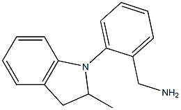 [2-(2-methyl-2,3-dihydro-1H-indol-1-yl)phenyl]methanamine Structure