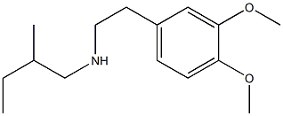 [2-(3,4-dimethoxyphenyl)ethyl](2-methylbutyl)amine Struktur