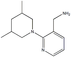 [2-(3,5-dimethylpiperidin-1-yl)pyridin-3-yl]methylamine 化学構造式