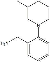 [2-(3-methylpiperidin-1-yl)phenyl]methanamine 结构式