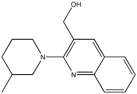 [2-(3-methylpiperidin-1-yl)quinolin-3-yl]methanol Structure