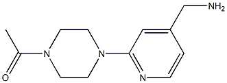 [2-(4-acetylpiperazin-1-yl)pyridin-4-yl]methylamine Struktur