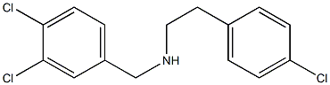 [2-(4-chlorophenyl)ethyl][(3,4-dichlorophenyl)methyl]amine Structure