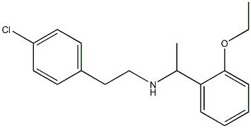 [2-(4-chlorophenyl)ethyl][1-(2-ethoxyphenyl)ethyl]amine Struktur
