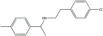 [2-(4-chlorophenyl)ethyl][1-(4-methylphenyl)ethyl]amine Structure