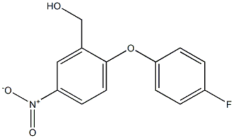 [2-(4-fluorophenoxy)-5-nitrophenyl]methanol 结构式