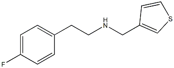 [2-(4-fluorophenyl)ethyl](thiophen-3-ylmethyl)amine Struktur