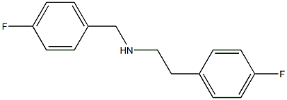 [2-(4-fluorophenyl)ethyl][(4-fluorophenyl)methyl]amine 结构式