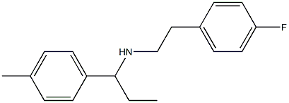 [2-(4-fluorophenyl)ethyl][1-(4-methylphenyl)propyl]amine Struktur