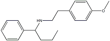 [2-(4-methoxyphenyl)ethyl](1-phenylbutyl)amine,,结构式