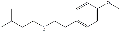 [2-(4-methoxyphenyl)ethyl](3-methylbutyl)amine 结构式