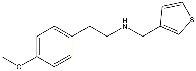 [2-(4-methoxyphenyl)ethyl](thiophen-3-ylmethyl)amine,,结构式