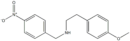 [2-(4-methoxyphenyl)ethyl][(4-nitrophenyl)methyl]amine Struktur