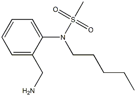 [2-(aminomethyl)phenyl]-N-pentylmethanesulfonamide Structure