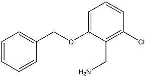 [2-(benzyloxy)-6-chlorophenyl]methanamine 化学構造式