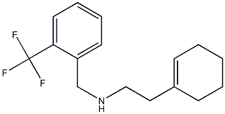 [2-(cyclohex-1-en-1-yl)ethyl]({[2-(trifluoromethyl)phenyl]methyl})amine Structure