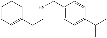 [2-(cyclohex-1-en-1-yl)ethyl]({[4-(propan-2-yl)phenyl]methyl})amine Structure