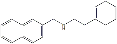 [2-(cyclohex-1-en-1-yl)ethyl](naphthalen-2-ylmethyl)amine 化学構造式