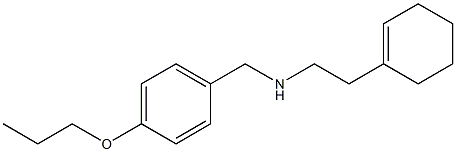 [2-(cyclohex-1-en-1-yl)ethyl][(4-propoxyphenyl)methyl]amine Structure