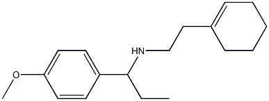 [2-(cyclohex-1-en-1-yl)ethyl][1-(4-methoxyphenyl)propyl]amine,,结构式