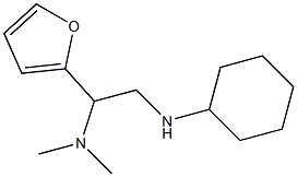 [2-(cyclohexylamino)-1-(furan-2-yl)ethyl]dimethylamine Struktur