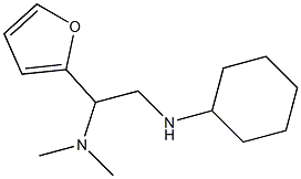 [2-(cyclohexylamino)-1-(furan-2-yl)ethyl]dimethylamine Structure