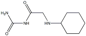 [2-(cyclohexylamino)acetyl]urea Struktur