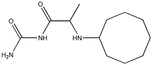 [2-(cyclooctylamino)propanoyl]urea 化学構造式