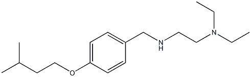 [2-(diethylamino)ethyl]({[4-(3-methylbutoxy)phenyl]methyl})amine 化学構造式