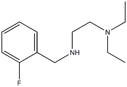 [2-(diethylamino)ethyl][(2-fluorophenyl)methyl]amine,,结构式