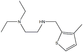 [2-(diethylamino)ethyl][(3-methylthiophen-2-yl)methyl]amine Struktur