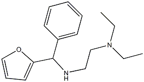 [2-(diethylamino)ethyl][furan-2-yl(phenyl)methyl]amine 化学構造式