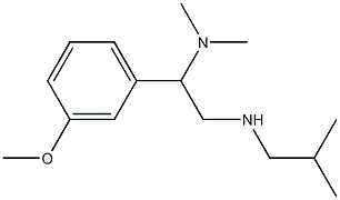 [2-(dimethylamino)-2-(3-methoxyphenyl)ethyl](2-methylpropyl)amine Structure