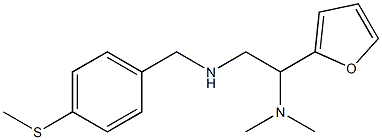 [2-(dimethylamino)-2-(furan-2-yl)ethyl]({[4-(methylsulfanyl)phenyl]methyl})amine,,结构式