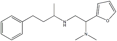 [2-(dimethylamino)-2-(furan-2-yl)ethyl](4-phenylbutan-2-yl)amine,,结构式