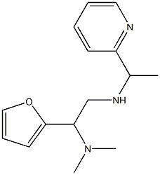 [2-(dimethylamino)-2-(furan-2-yl)ethyl][1-(pyridin-2-yl)ethyl]amine,,结构式