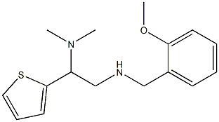 [2-(dimethylamino)-2-(thiophen-2-yl)ethyl][(2-methoxyphenyl)methyl]amine 结构式