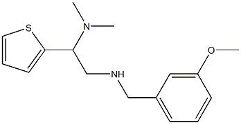 [2-(dimethylamino)-2-(thiophen-2-yl)ethyl][(3-methoxyphenyl)methyl]amine Struktur