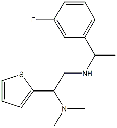 [2-(dimethylamino)-2-(thiophen-2-yl)ethyl][1-(3-fluorophenyl)ethyl]amine 结构式