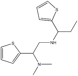 [2-(dimethylamino)-2-(thiophen-2-yl)ethyl][1-(thiophen-2-yl)propyl]amine Structure