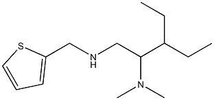 [2-(dimethylamino)-3-ethylpentyl](thiophen-2-ylmethyl)amine 化学構造式