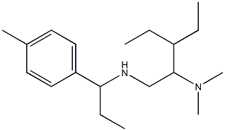 [2-(dimethylamino)-3-ethylpentyl][1-(4-methylphenyl)propyl]amine 结构式