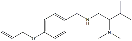 [2-(dimethylamino)-3-methylbutyl]({[4-(prop-2-en-1-yloxy)phenyl]methyl})amine Structure