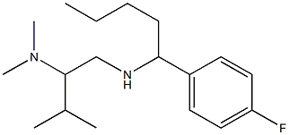 [2-(dimethylamino)-3-methylbutyl][1-(4-fluorophenyl)pentyl]amine 结构式