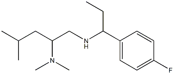 [2-(dimethylamino)-4-methylpentyl][1-(4-fluorophenyl)propyl]amine Structure