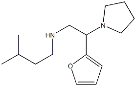 [2-(furan-2-yl)-2-(pyrrolidin-1-yl)ethyl](3-methylbutyl)amine Structure
