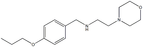 [2-(morpholin-4-yl)ethyl][(4-propoxyphenyl)methyl]amine Structure