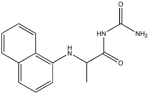 [2-(naphthalen-1-ylamino)propanoyl]urea Structure